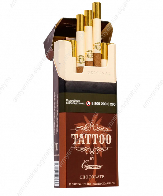 Cigaronne Tattoo Chocolate Super Slims